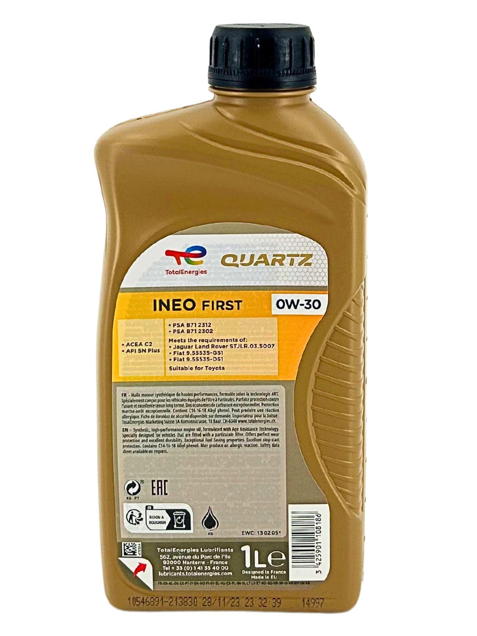 Total Quartz INEO First 0W-30 1 Liter