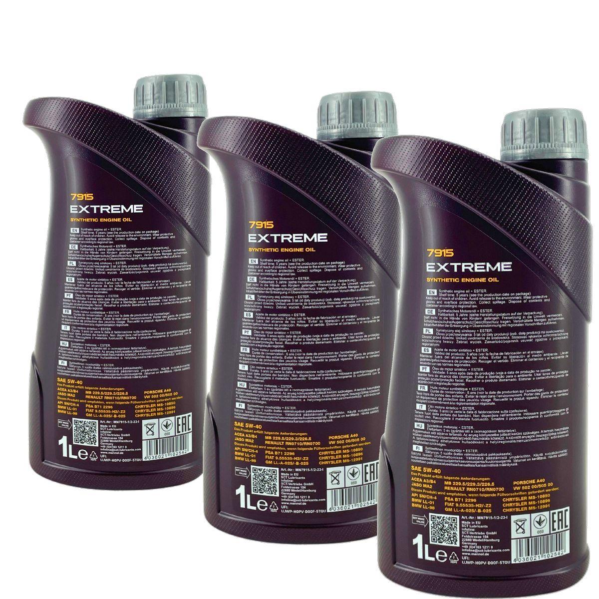 Mannol Extreme 5W-40 3x1 Liter