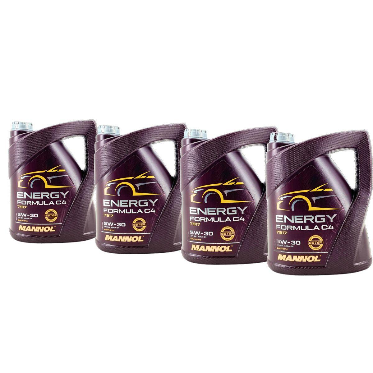 Mannol Energy Formula C4 5W-30 4x5 Liter