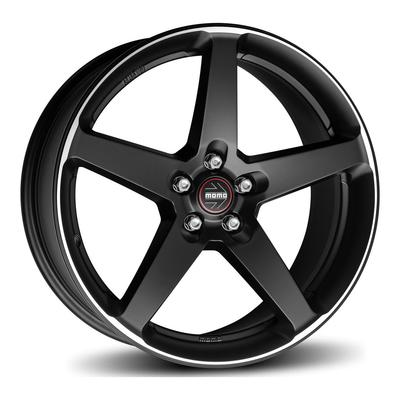 MOMO WHEELS FIVE matt black polished 8.0Jx17 5x108 ET40