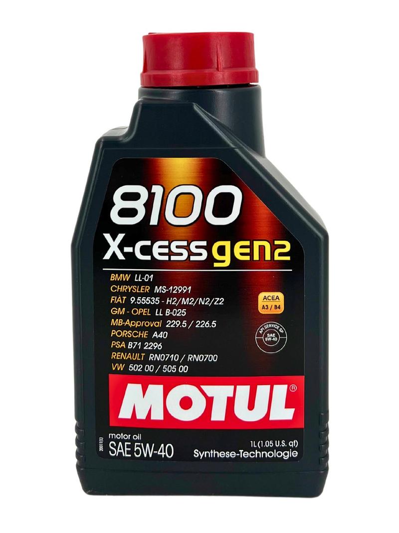 Motul 8100 X-cess GEN2 5W-40 1 Liter