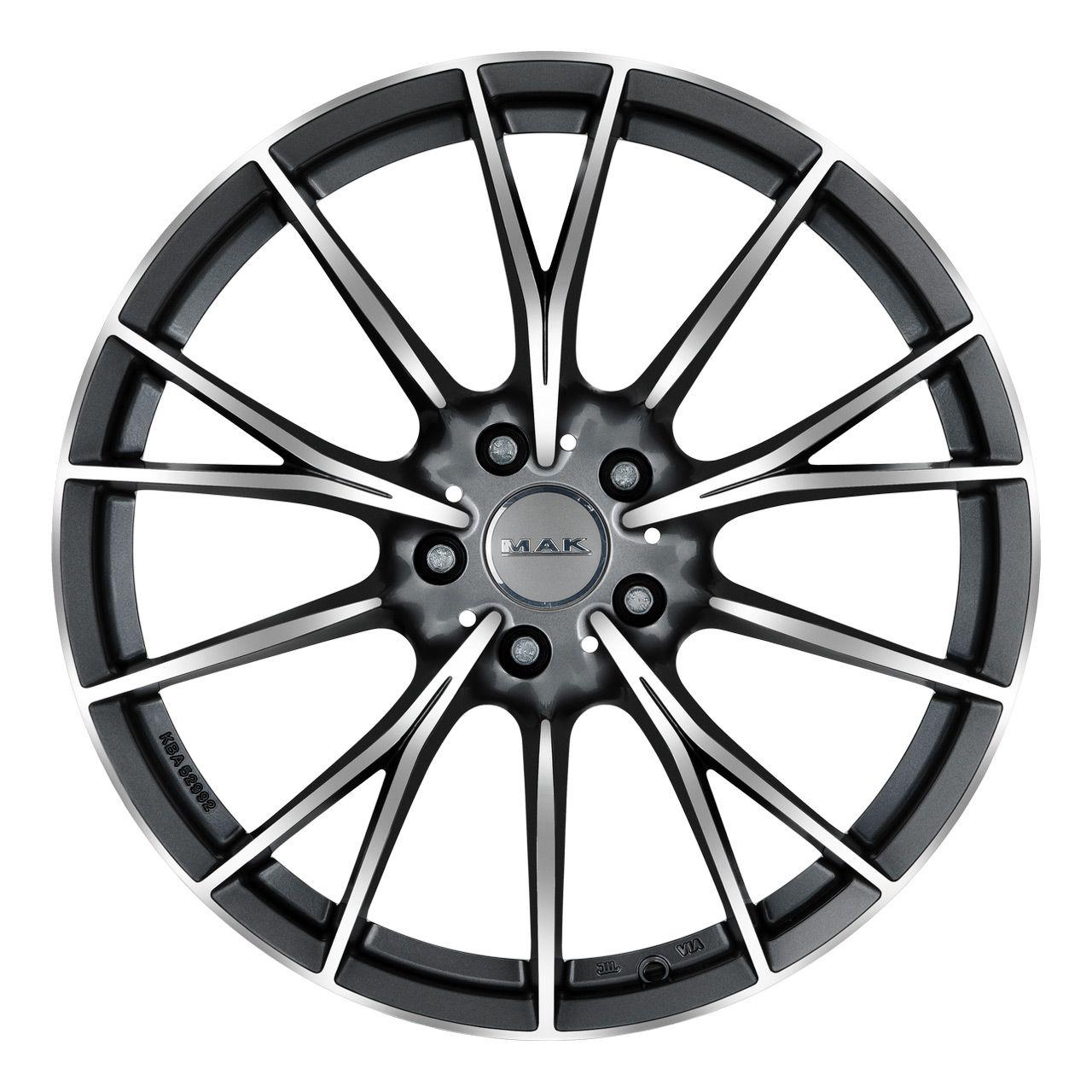 MAK FABRIK gun metal mirror face 8.5Jx19 5x112 ET25