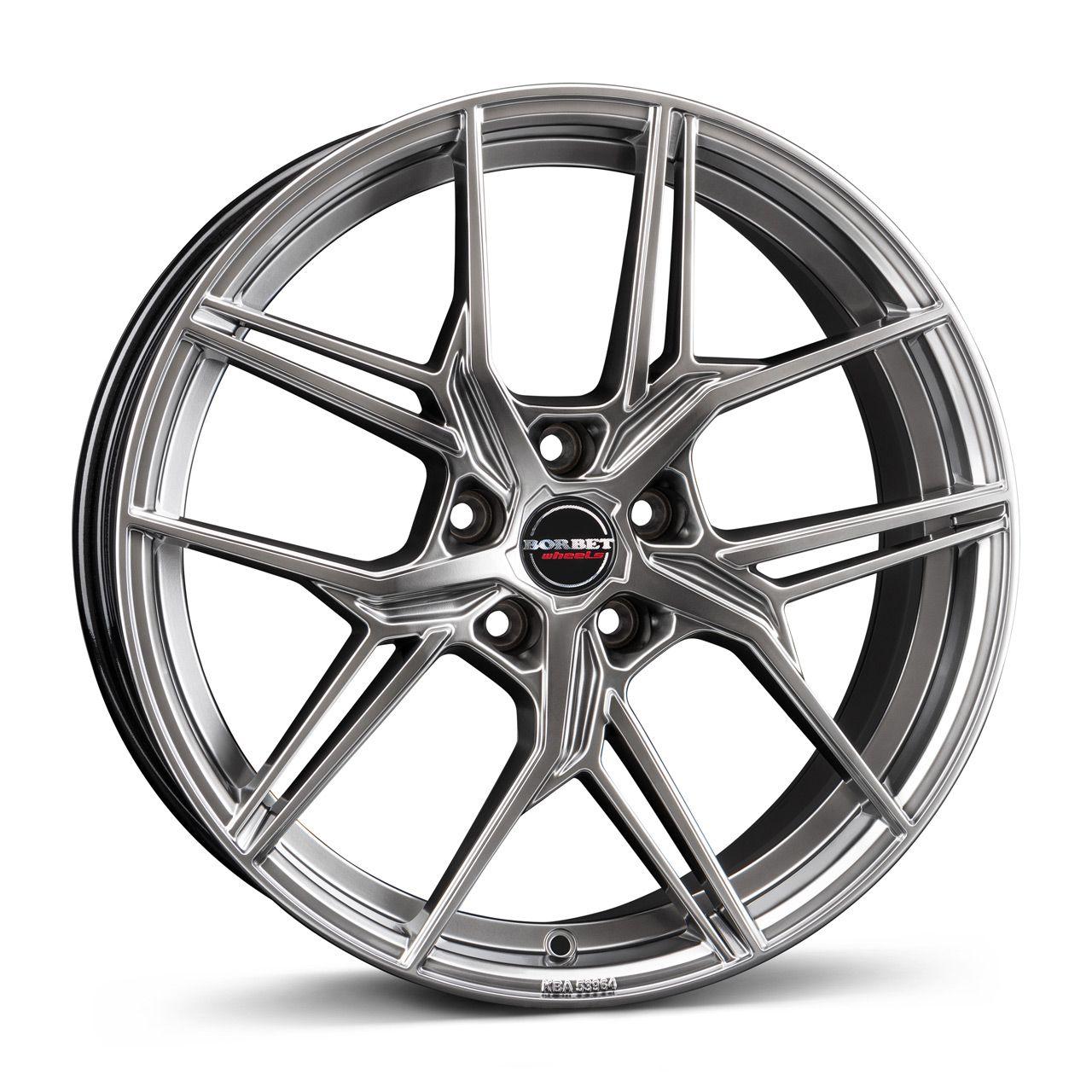 BORBET DESIGN QX hyper black silver 8.5Jx20 5x114.3 ET45