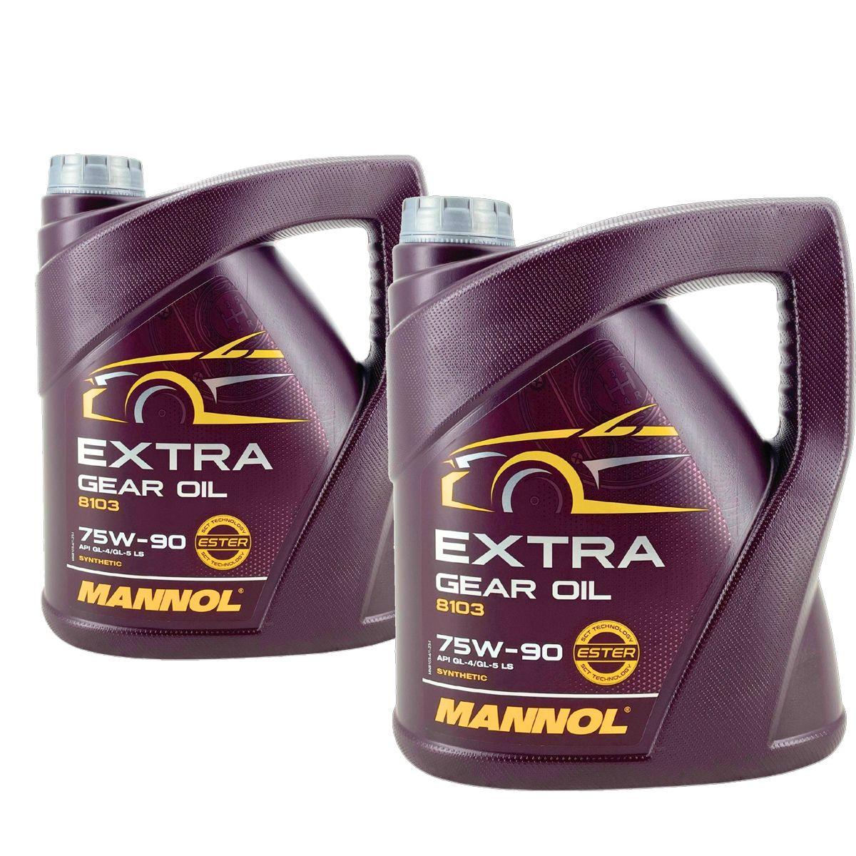 Mannol Extra Gear Oil Getriebeöl 75W-90 GL-4/GL-5 LS 2x4 Liter