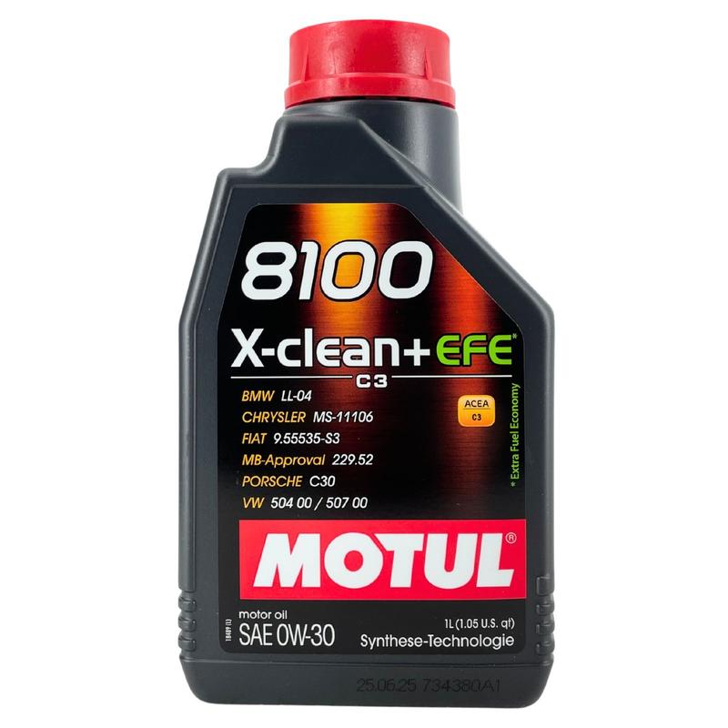 Motul 8100 X-Clean + EFE 0W-30 1 Liter