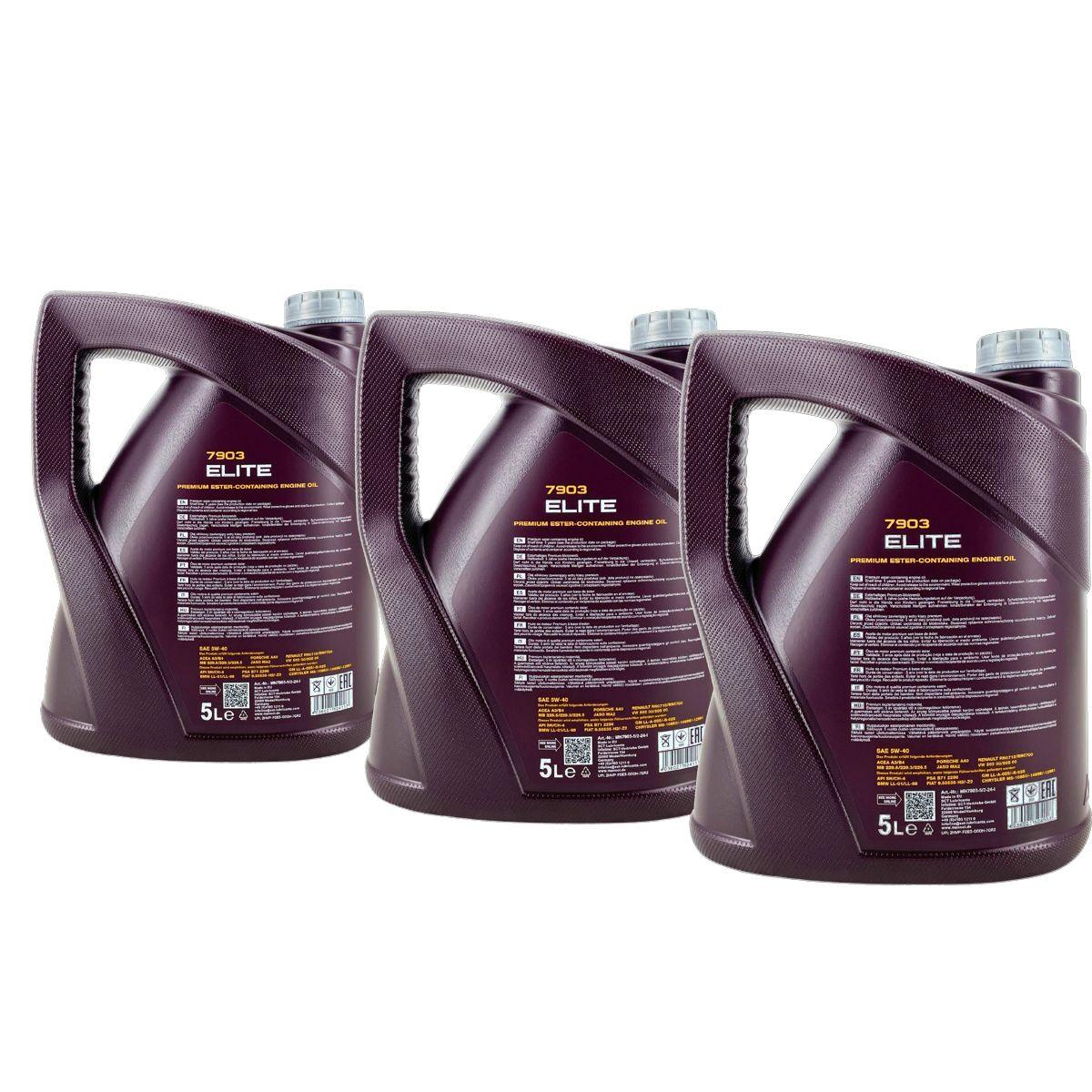 Mannol Elite 5W-40 3x5 Liter
