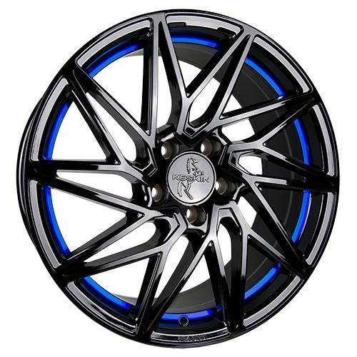 KESKIN KT20 FUTURE black painted blue inside 8.0Jx18 5x112 ET45