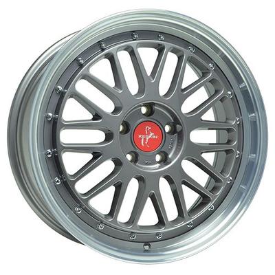 KESKIN WHEELS KT22 RETRO titan grey lip polish 8.5Jx19 5x100 ET30