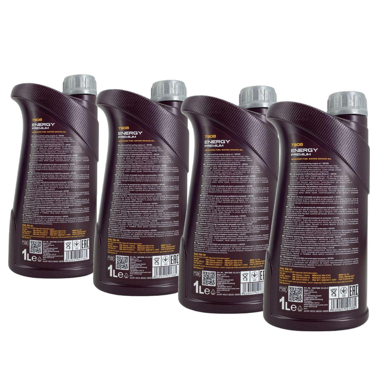 Mannol Energy Premium 5W-30 4x1 Liter