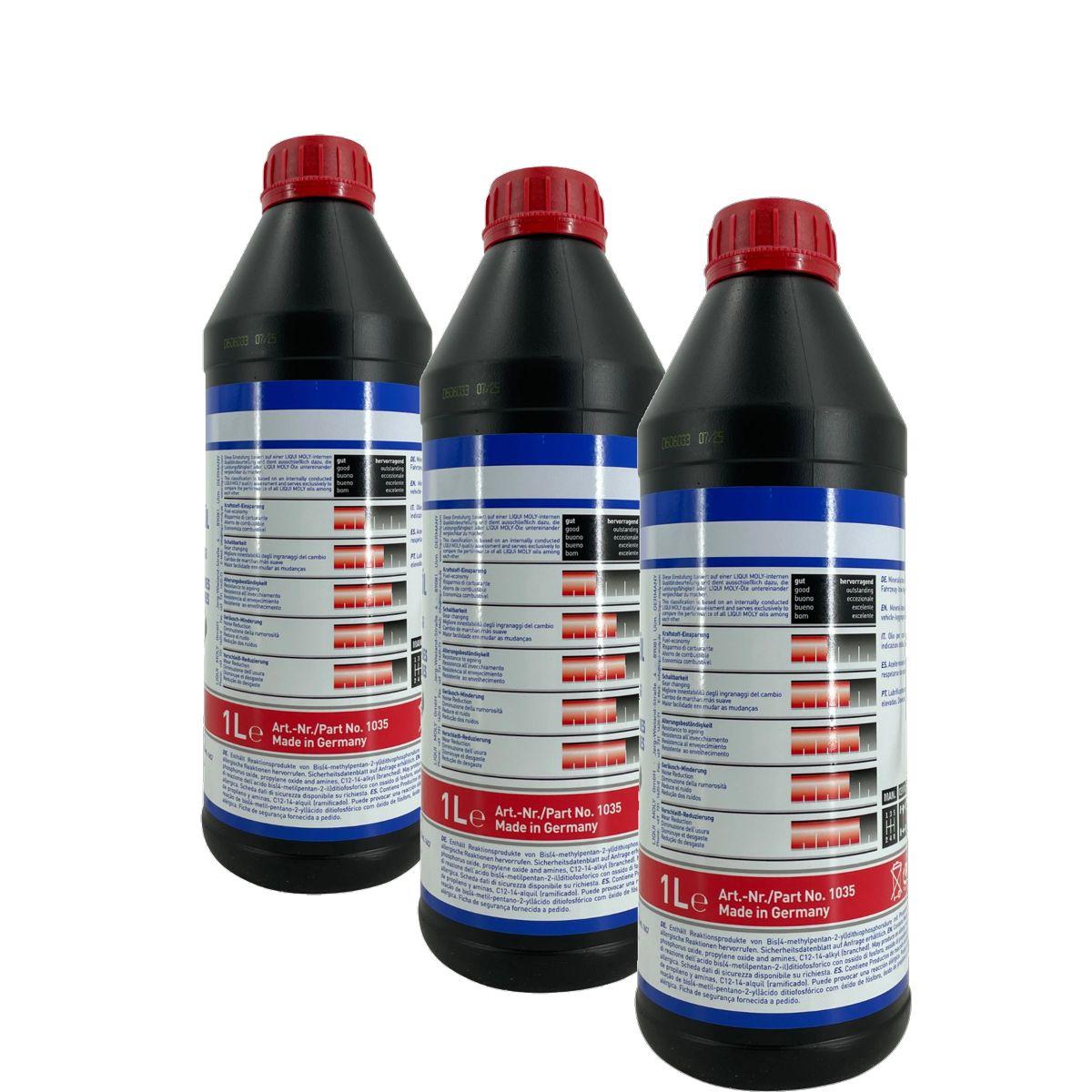 Liqui Moly Hypoid-Getriebeöl (GL5) SAE 85W-90 3x1 Liter