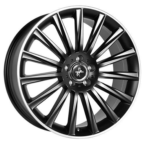 KESKIN WHEELS KT18 TURBO matt black lip polish 7.0Jx17 5x112 ET48