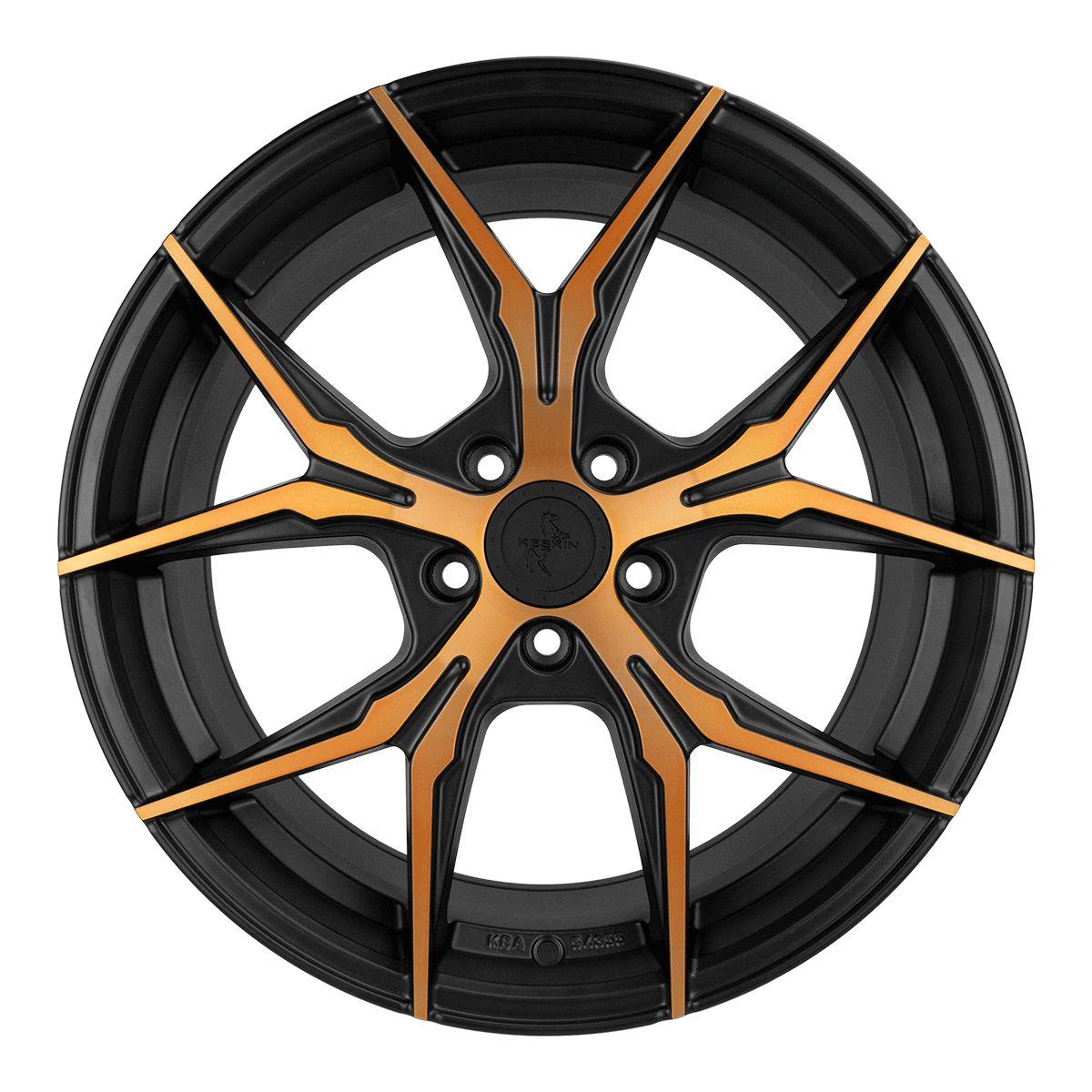 KESKIN WHEELS KT19N matt black front copper 8.5Jx19 5x120 ET35