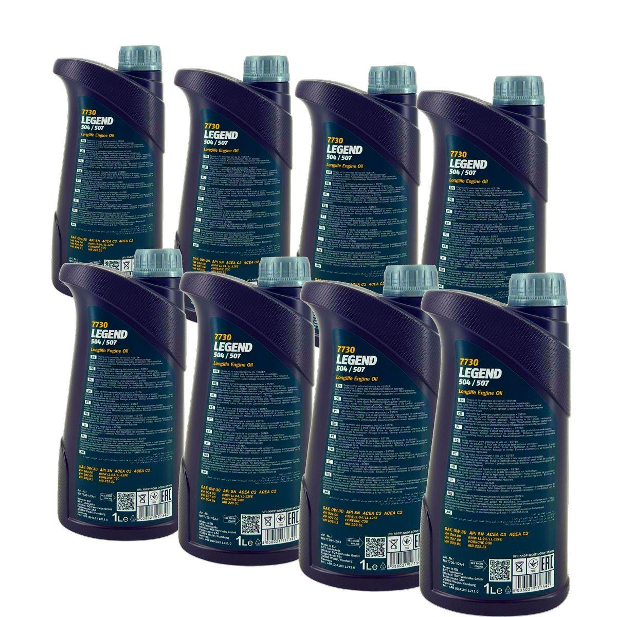 Mannol Legend 504/507 0W-30 8x1 Liter