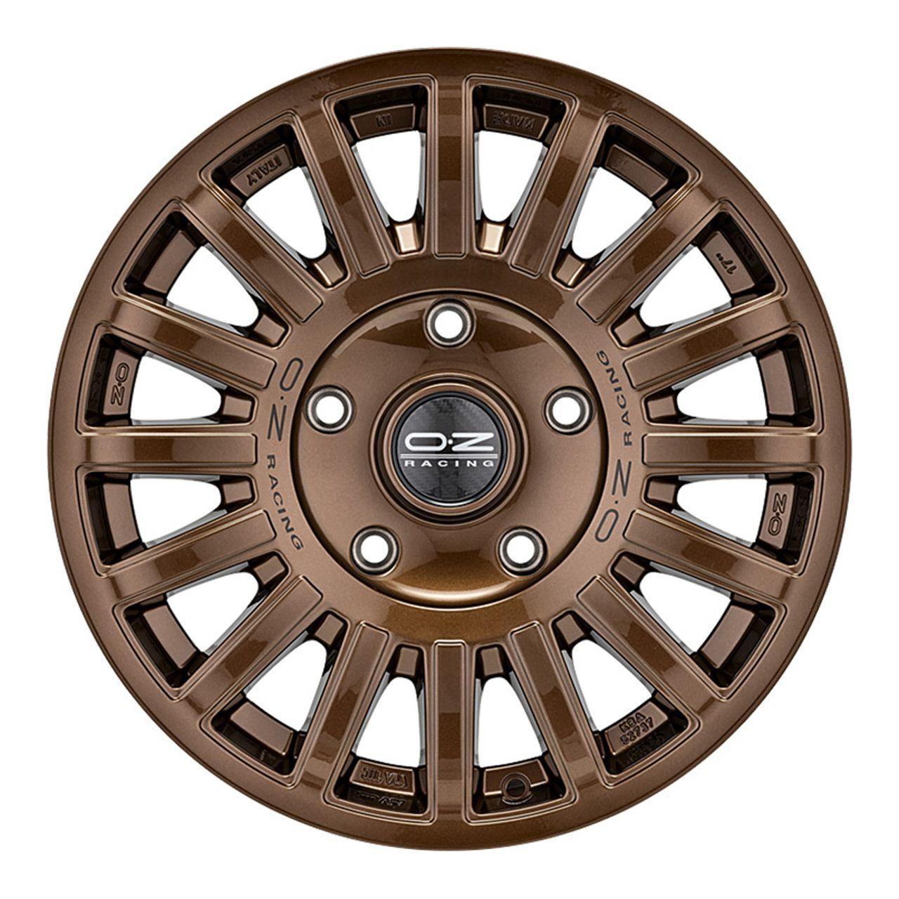 OZ RALLY RAID gloss bronze + black lettering 8.5Jx18 6x139.7 ET25
