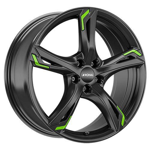 RONAL RONAL R62 GREEN jetblack 8.5Jx20 5x108 ET40