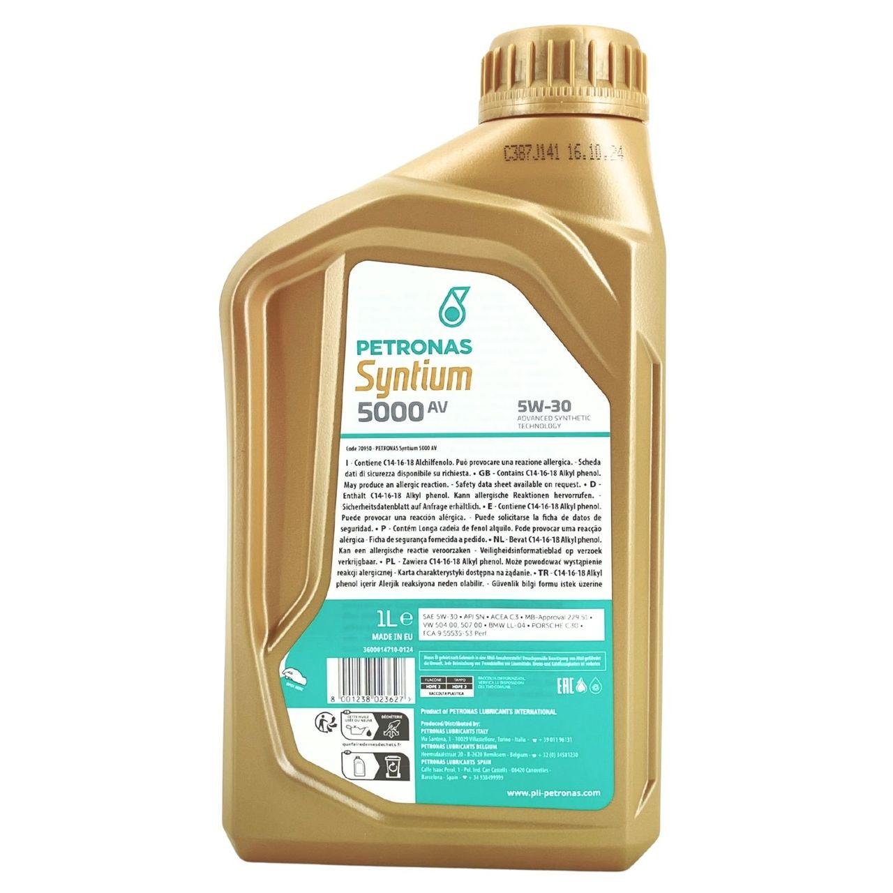 Petronas Syntium 5000 AV 5W-30 SN 1 Liter