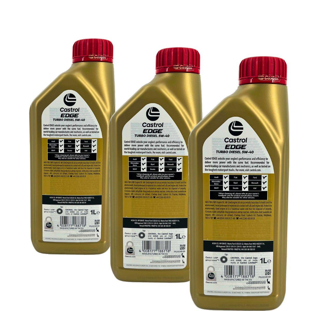 Castrol Edge TD 5W-40 3x1 Liter