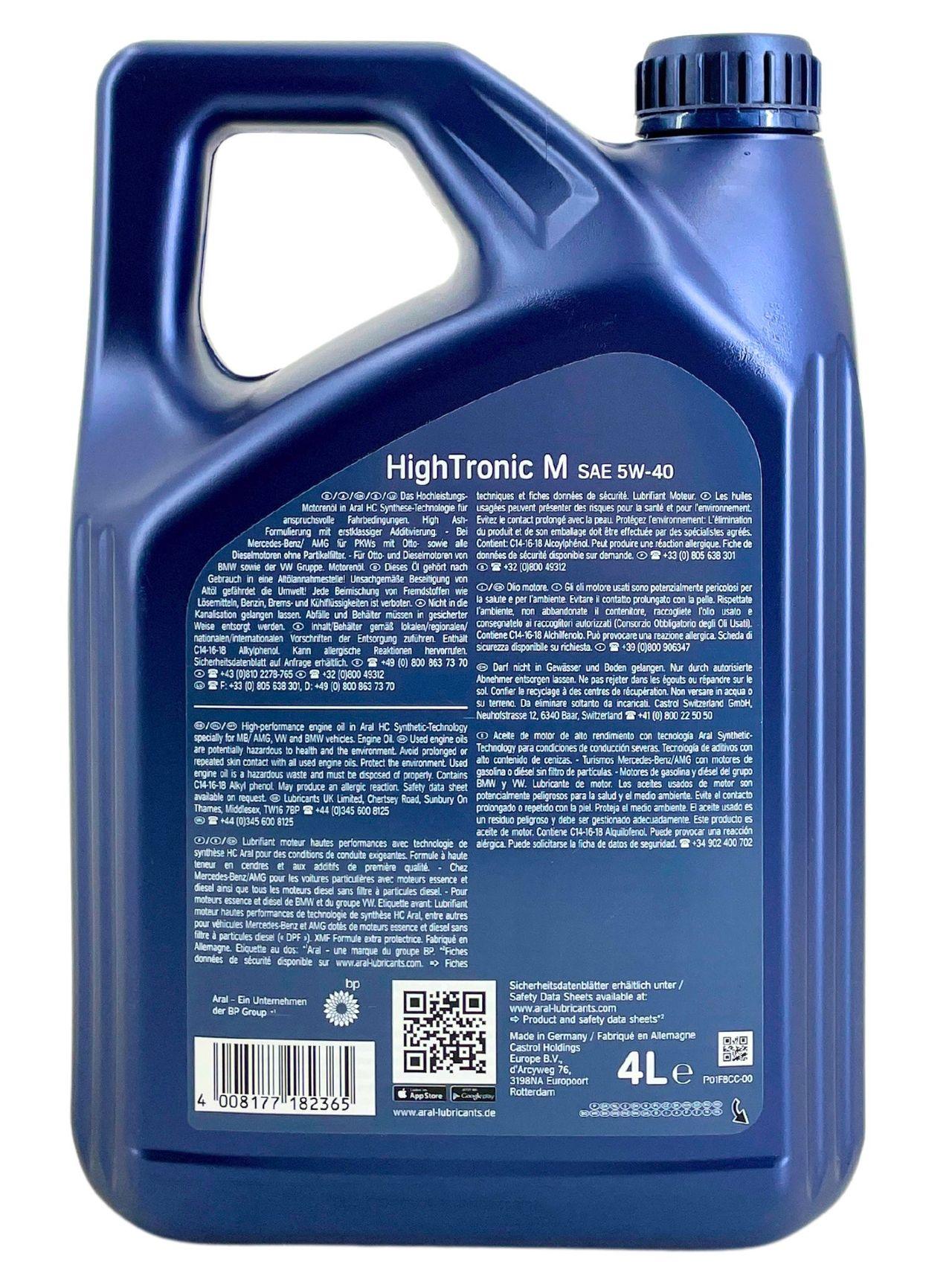 Aral HighTronic M 5W-40 4 Liter