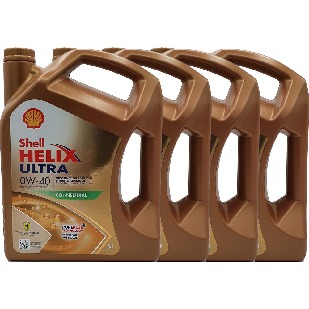 Shell Helix Ultra 0W-40 4x5 Liter