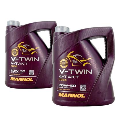 Mannol V-Twin 4-Takt 20W-50 2x4 Liter