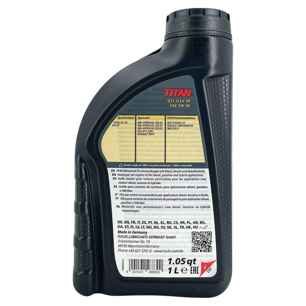 Fuchs Titan GT1 Flex FR 5W-30 1 Liter
