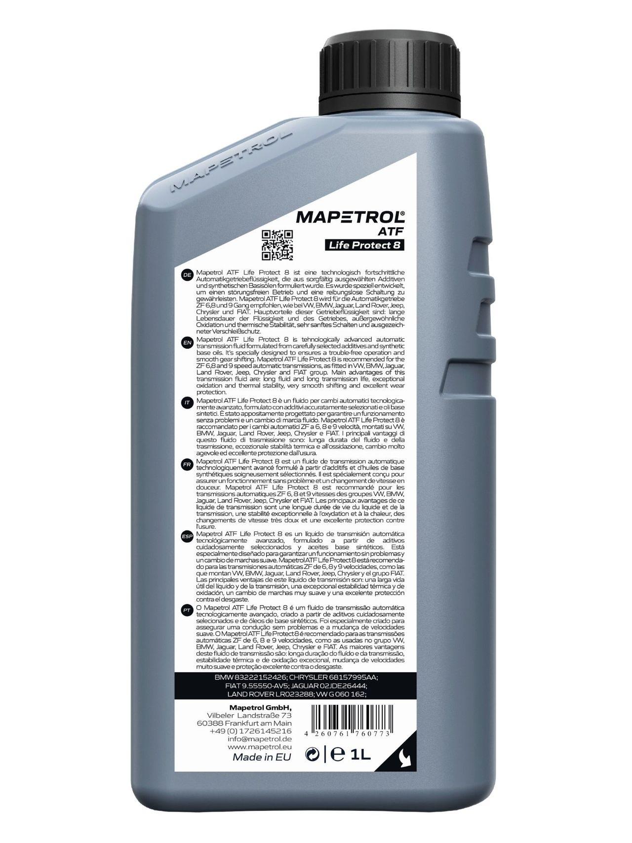 Mapetrol ATF Life Protect 8 1 Liter