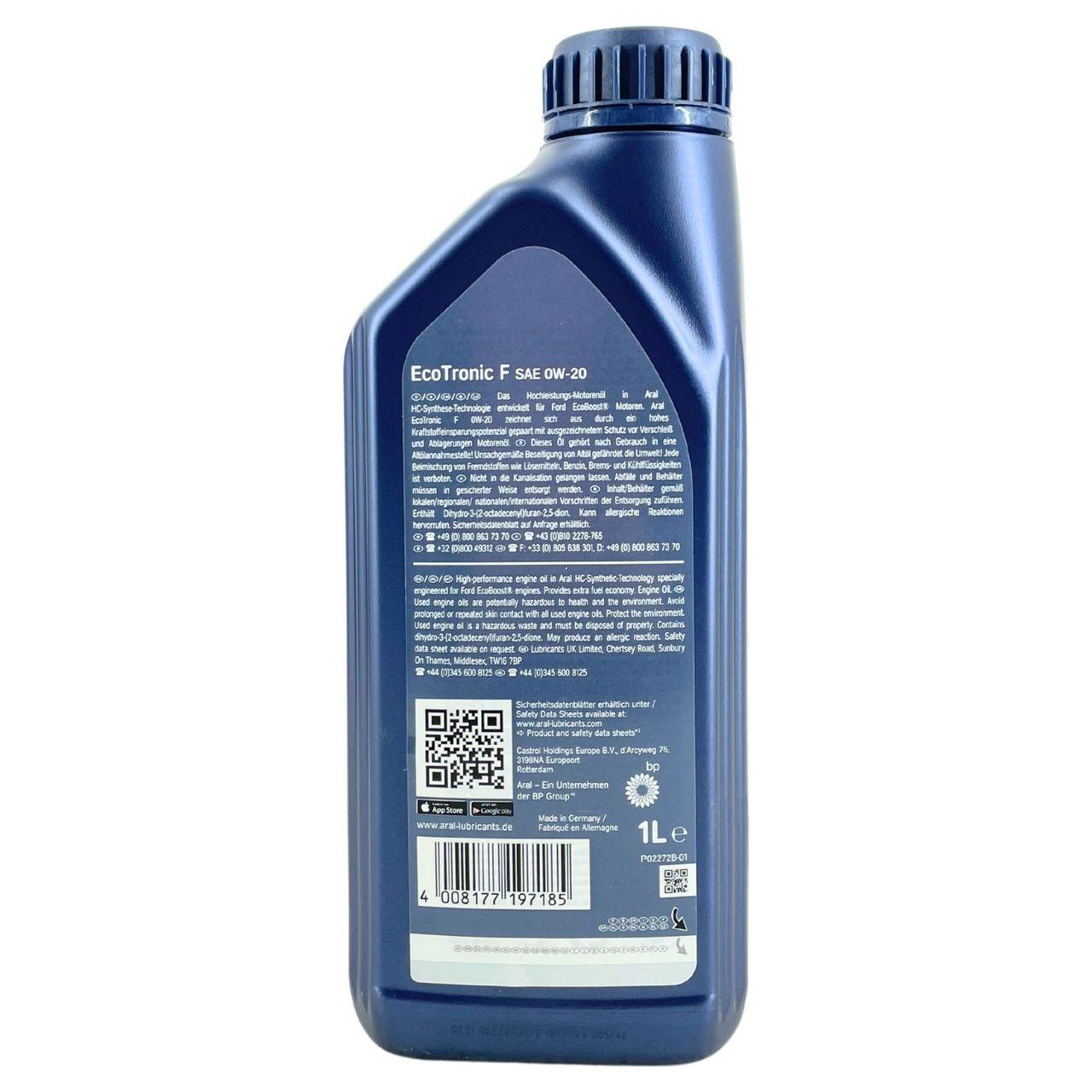 Aral EcoTronic F 0W-20 1 Liter