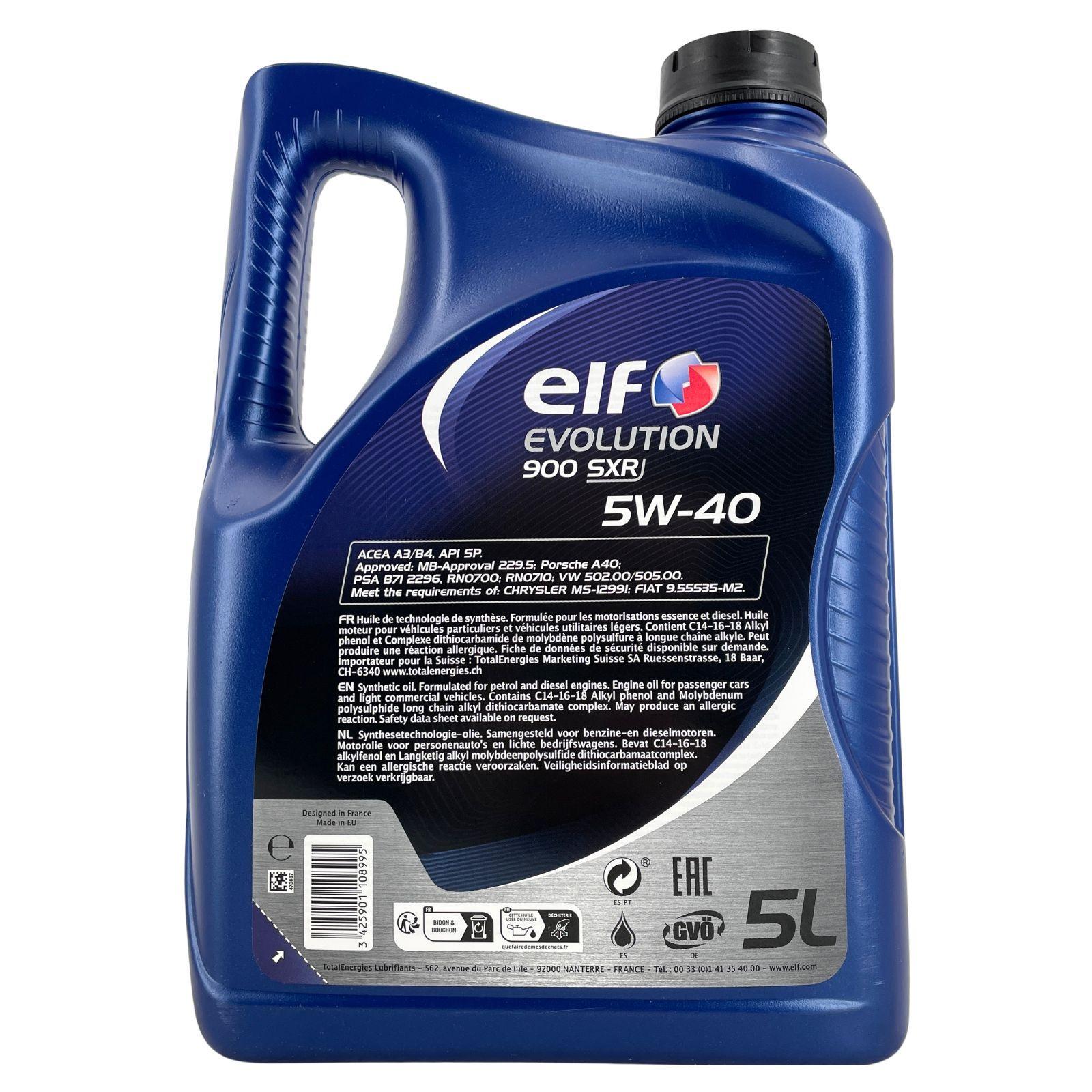 Elf Evolution 900 SXR 5W-40 5 Liter