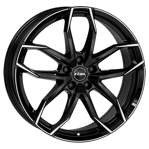 RIAL LUCCA 5-LOCH diamantschwarz frontpoliert 8.0Jx18 5x112 ET39 RIAL LUCCA 5-LOCH diamantschwarz frontpoliert 8.0Jx18 5x112 ET39