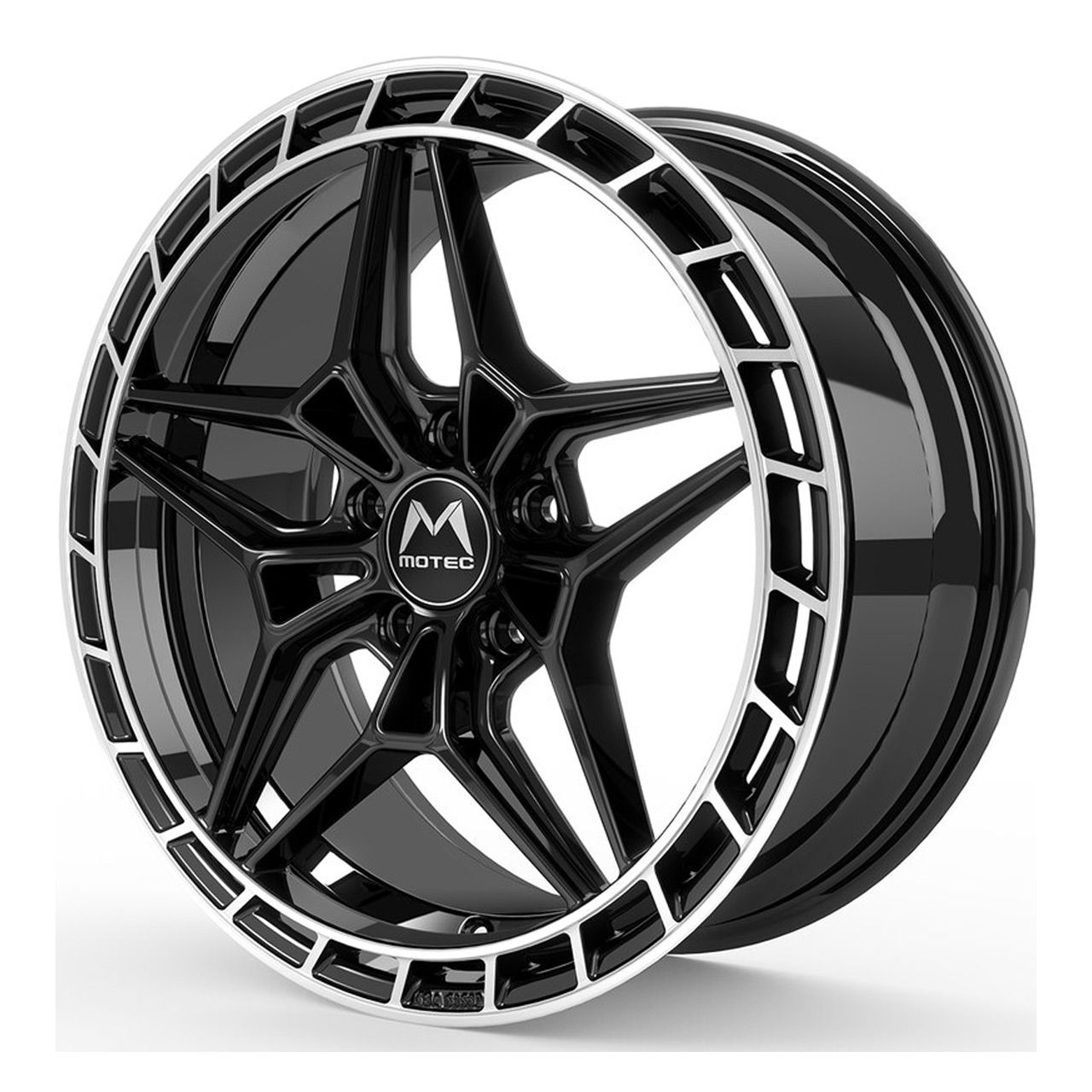 MOTEC FUTURA MCT16 black rim polished 8.5Jx19 5x112 ET35