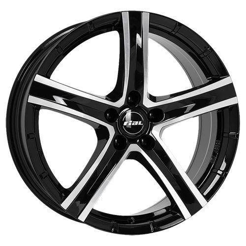 RIAL QUINTO diamantschwarz frontpoliert 9.5Jx20 5x114.3 ET38