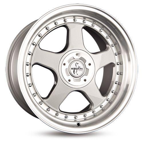 KESKIN WHEELS KT1 KLASSIK silver lip polish 10.0Jx18 5x112 ET18
