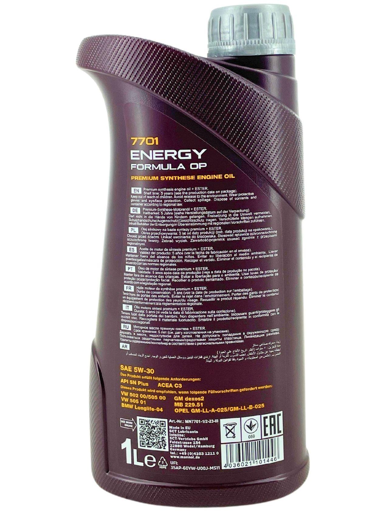 Mannol Energy Formula OP 5W-30 1 Liter