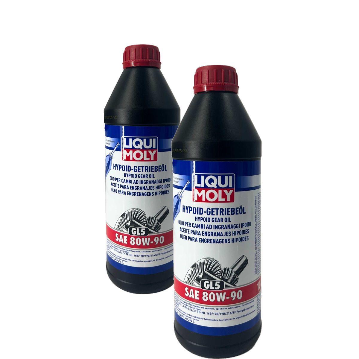 Liqui Moly Hypoid-Getriebeöl (GL5) SAE 80W-90 2x1 Liter