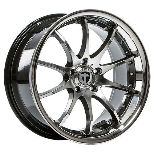 TOMASON TN8 hyperblack diamant poliert mit Edelstahlbett 8.5Jx19 5x112 ET30