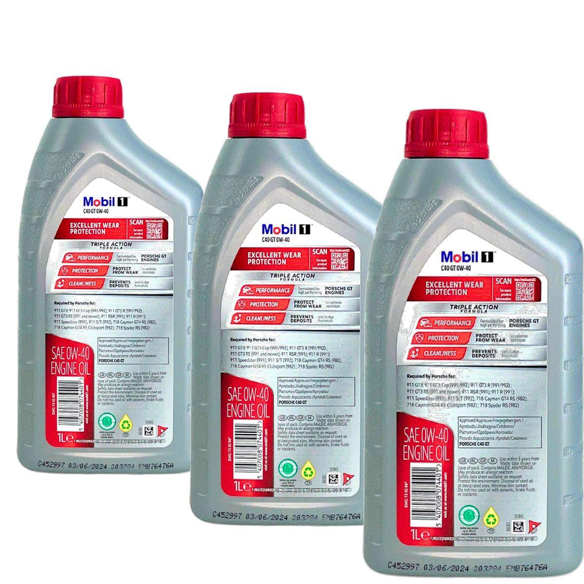 Mobil 1 C40 GT 0W-40 3x1 Liter