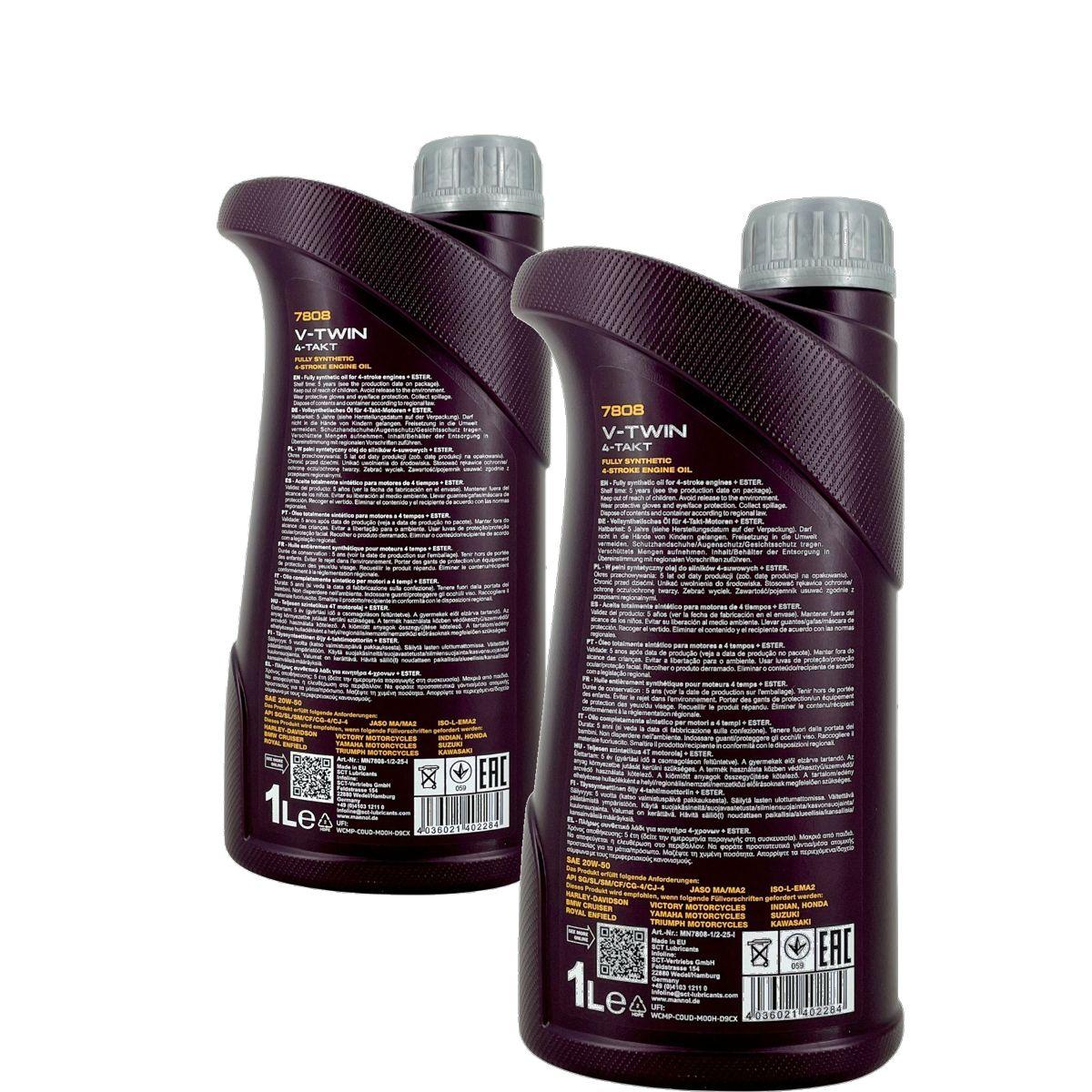 Mannol V-Twin 4-Takt 20W-50 2x1 Liter
