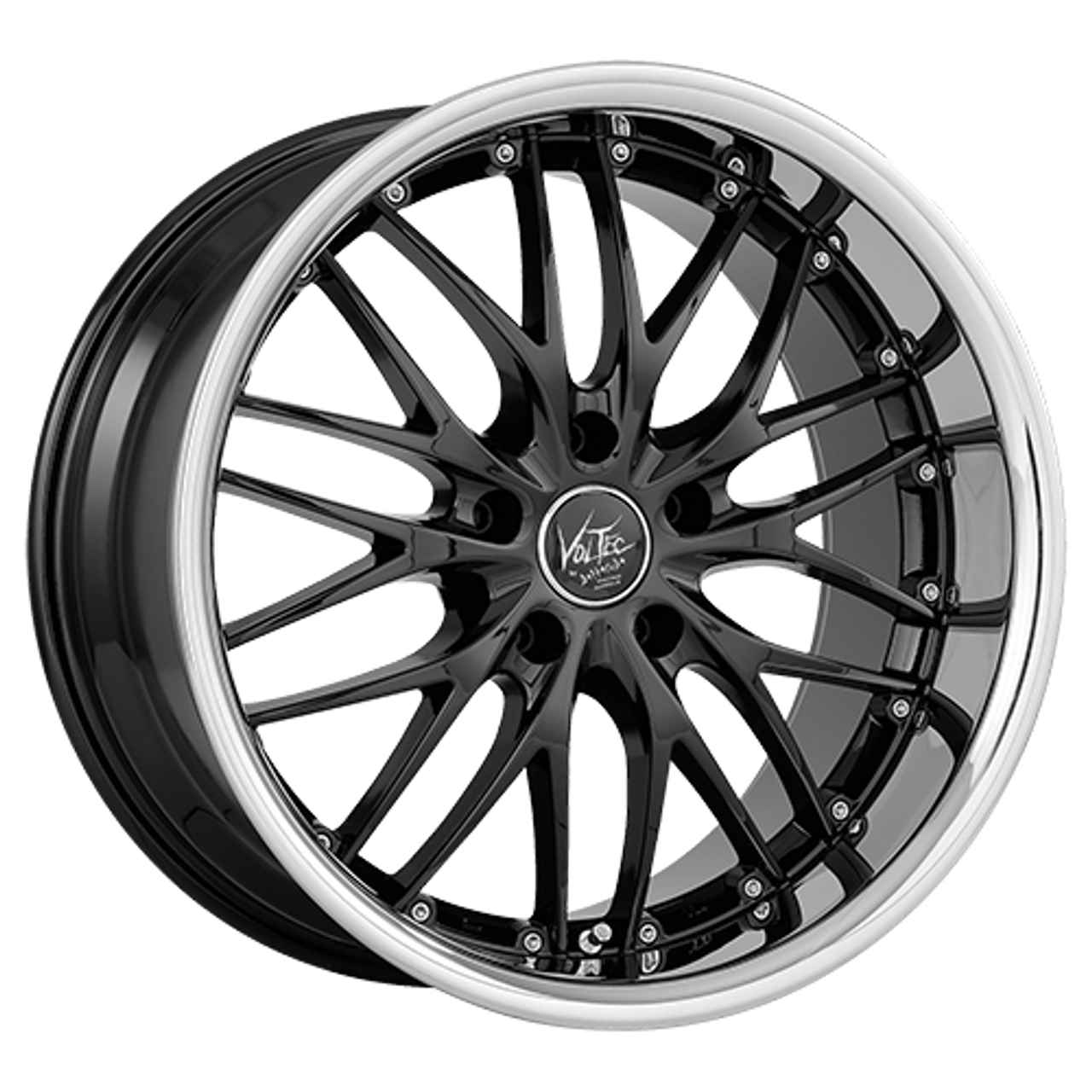 BARRACUDA VOLTEC T6 Higloss-Black/Inox-Lip 7.0Jx17 4x100 ET38