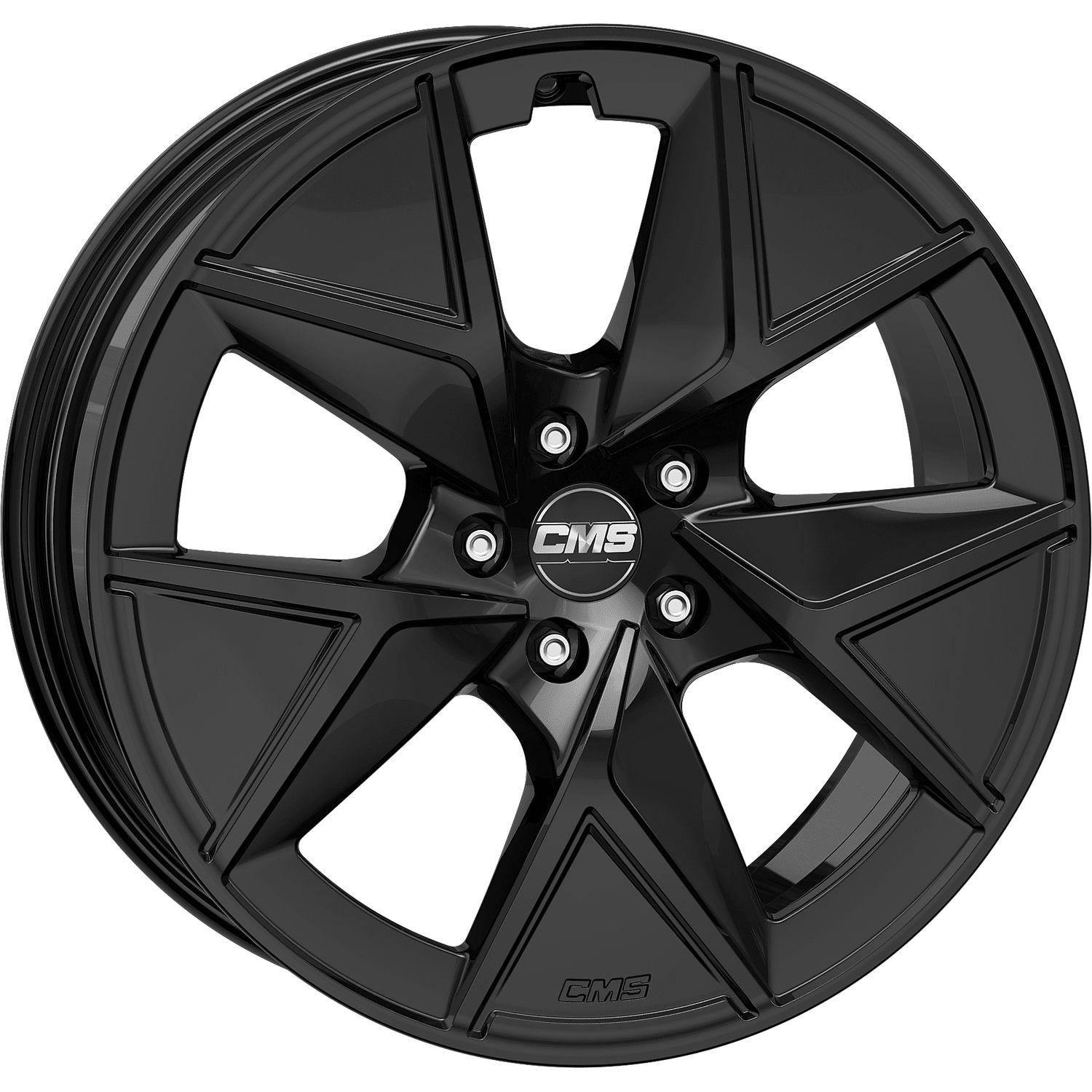 CMS C42 complete black gloss 7.5Jx18 5x108 ET46