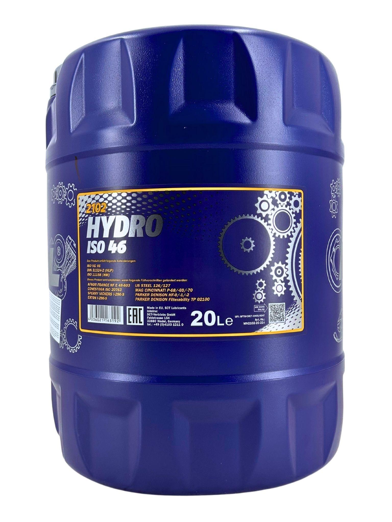 Mannol Hydro ISO 46 Longlife 20 Liter