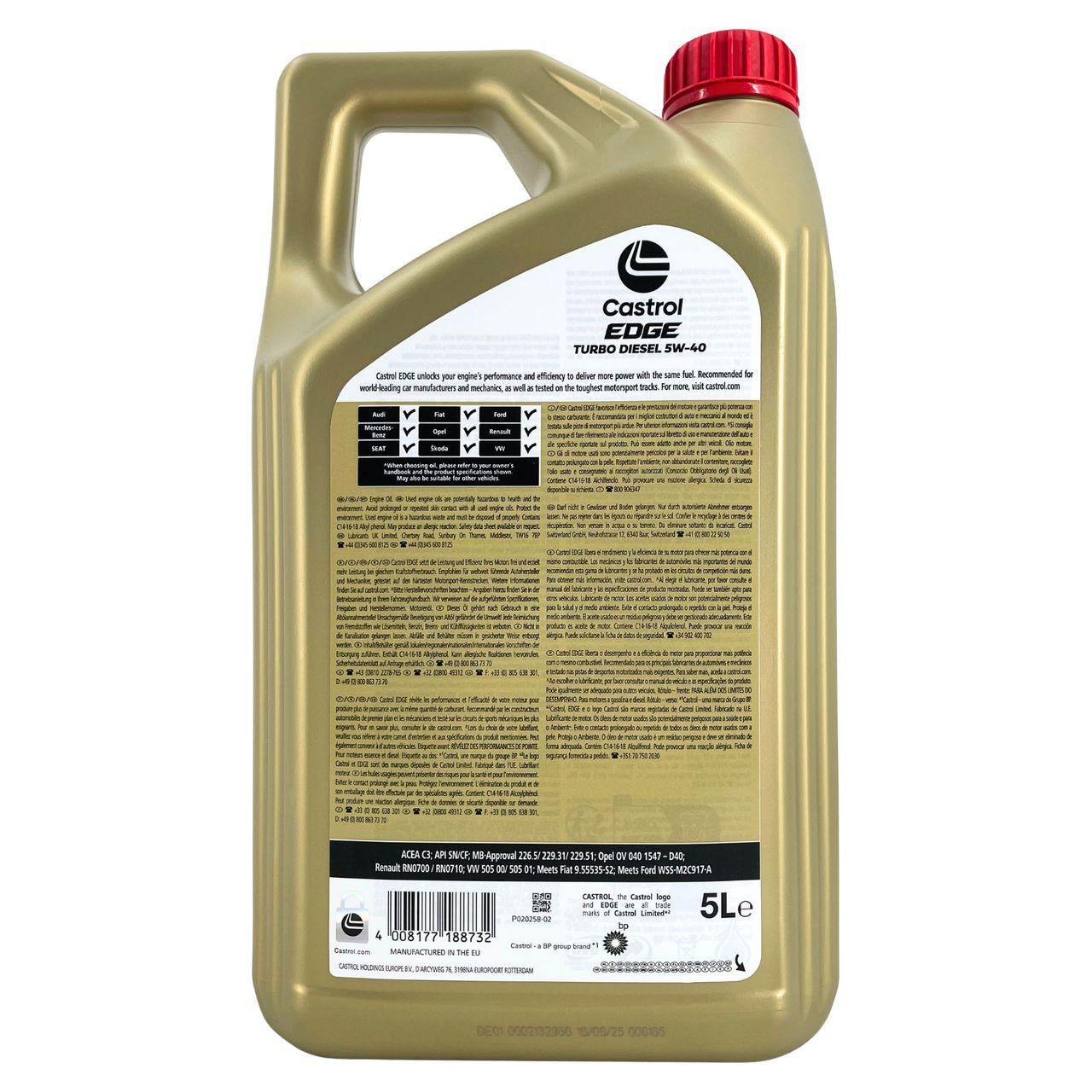 Castrol Edge TD 5W-40 5 Liter