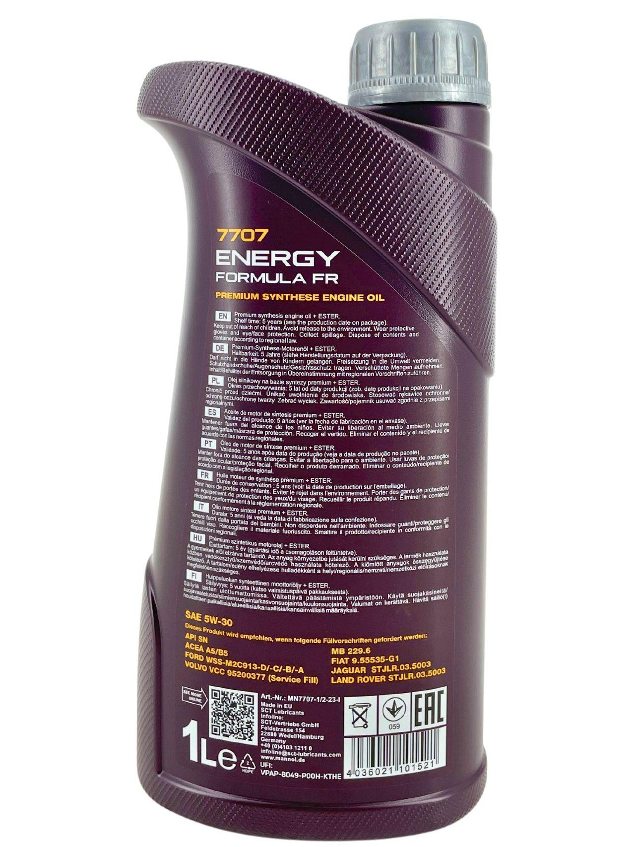 Mannol Energy Formula FR 5W-30 1 Liter