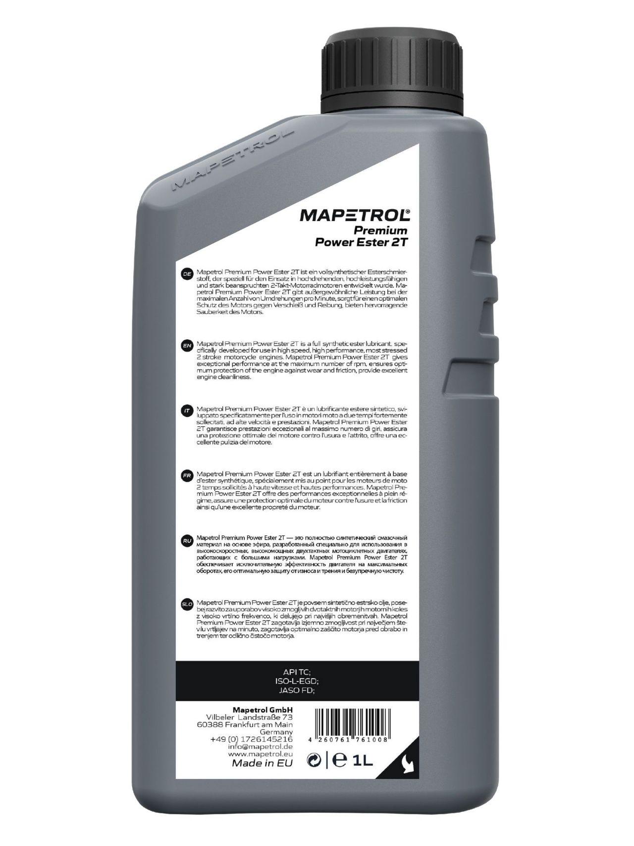 Mapetrol Premium Power Ester 2T 1 Liter