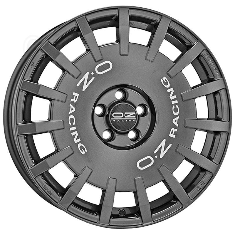 OZ RALLY RACING dark graphit + silver lettering 8.0Jx19 5x112 ET49