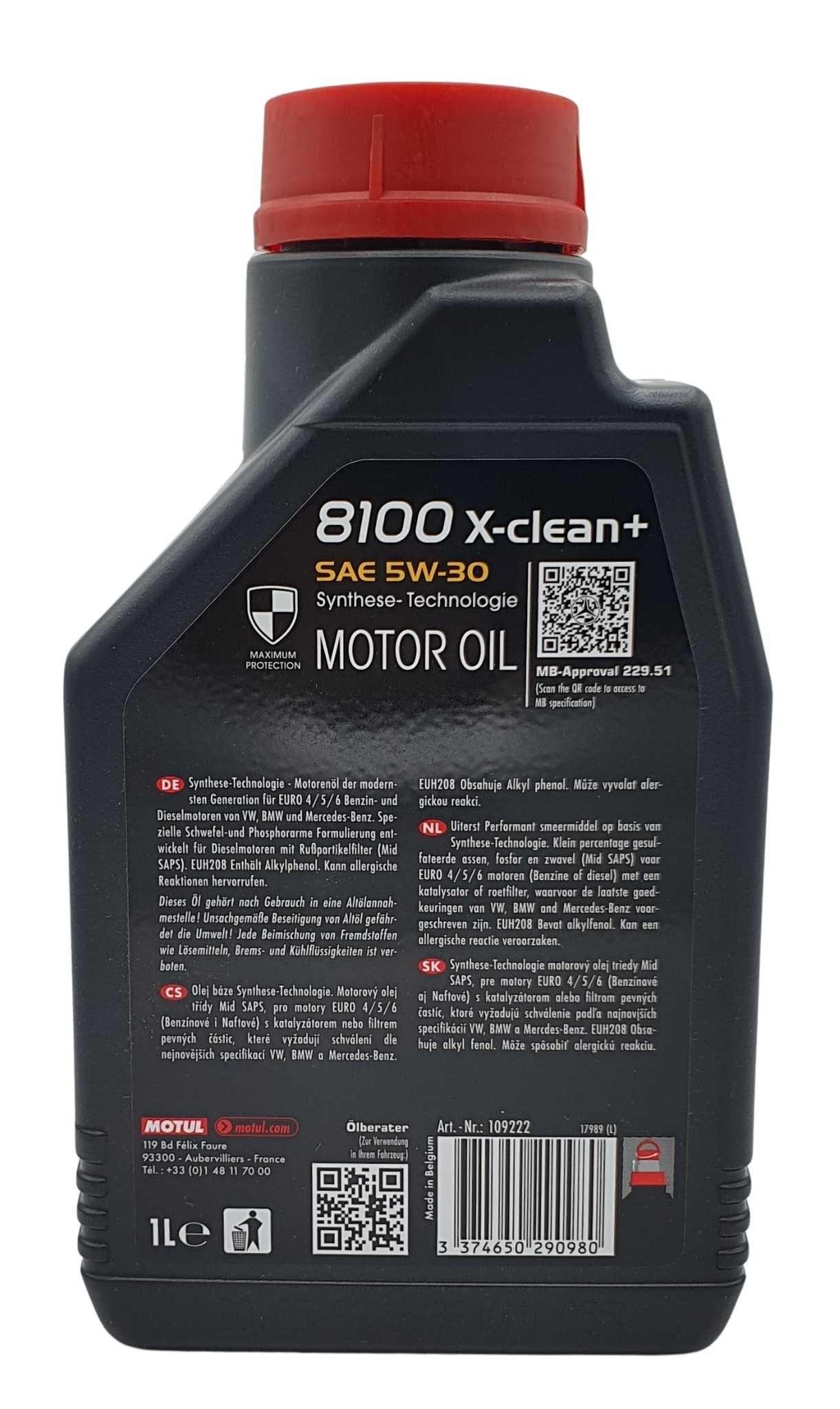 Motul 8100 X-clean+ 5W-30 1 Liter