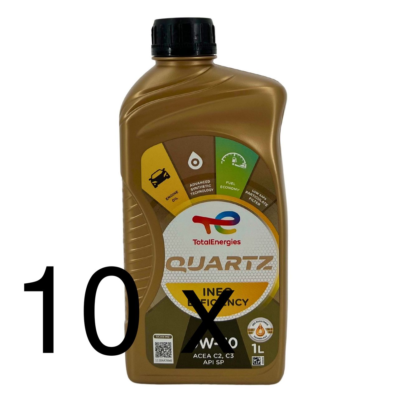 Total Quartz Ineo Efficiency 0W-30 10x1 Liter