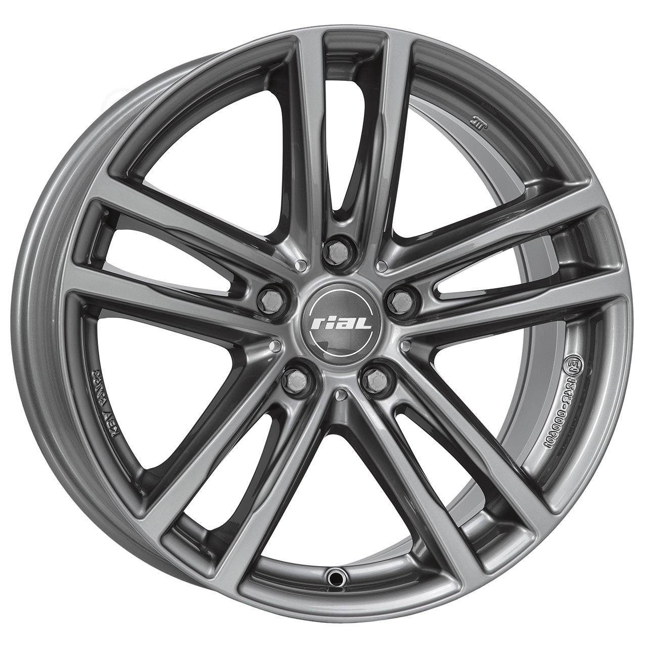 Rial X10 Metal grey 8x18 5x120 ET43