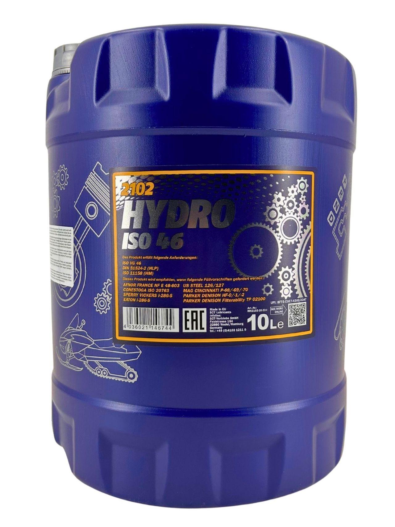 Mannol Hydro ISO 46 Longlife 10 Liter