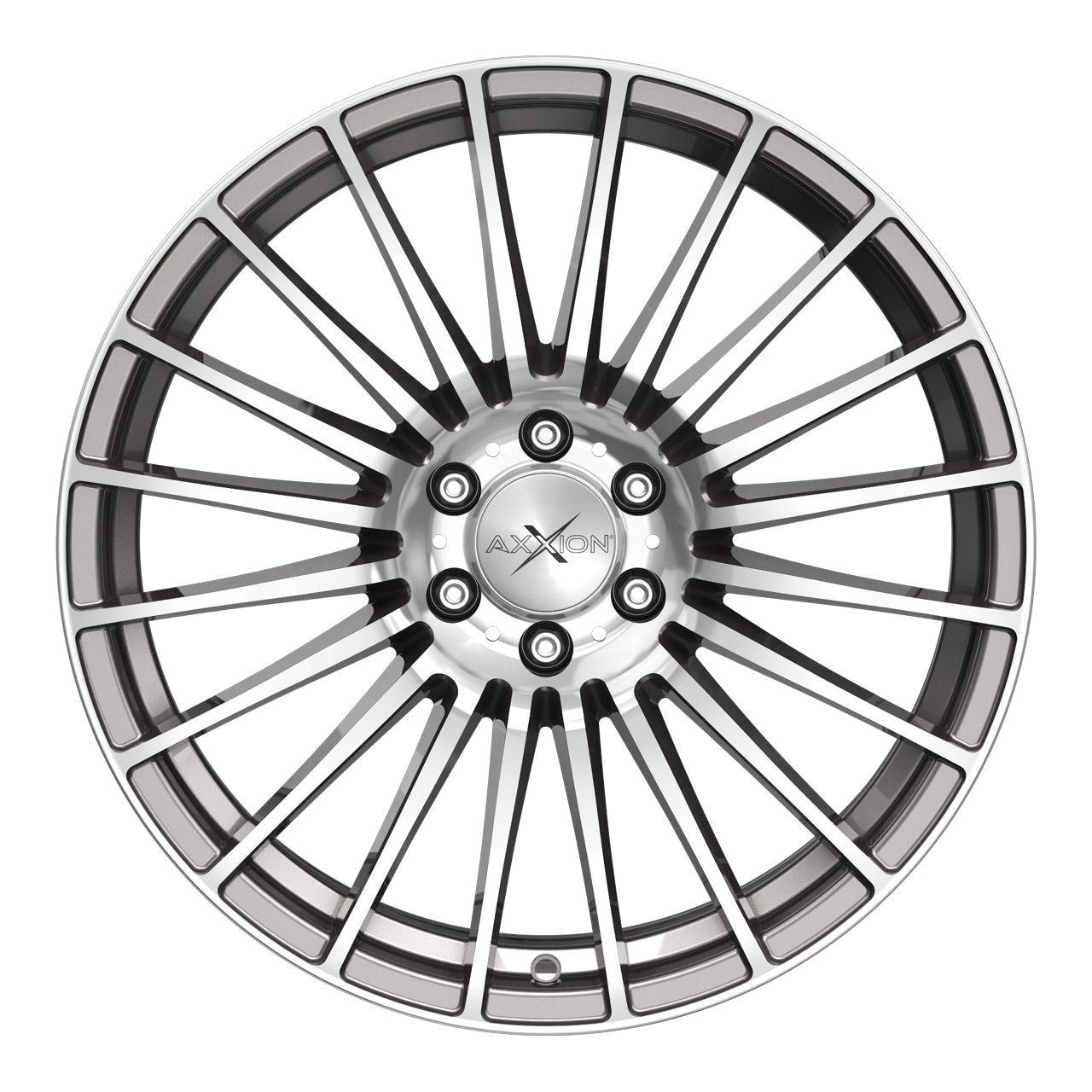 AXXION AX5 EXCESS Daytona Grau Hochglanzpoliert 8.0Jx18 5x112 ET45