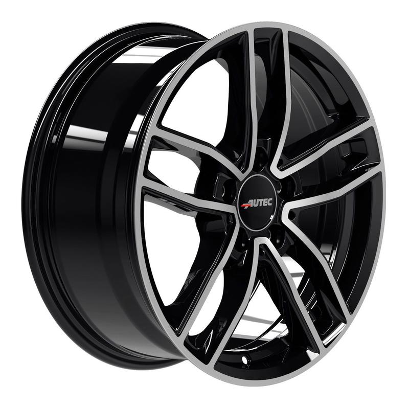 AUTEC TYP MC - MERCADOR schwarz poliert 6.5Jx16 5x112 ET44
